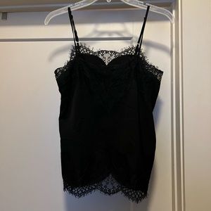 Black Lace Tank Top